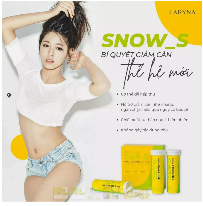 Vitamin C Sủi Snow S trắng da giảm cân Hàn Quốc