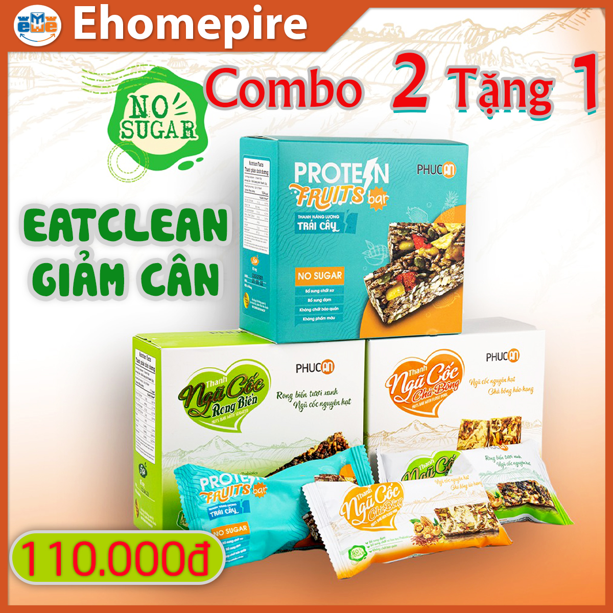 Combo 3 Hộp Thanh Ngũ Cốc Phúc An