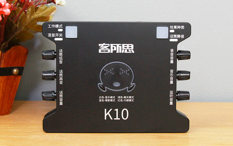 Sound Card XOX KS108 chuyên dùng cho thu âm, hát karaoke, Livestream